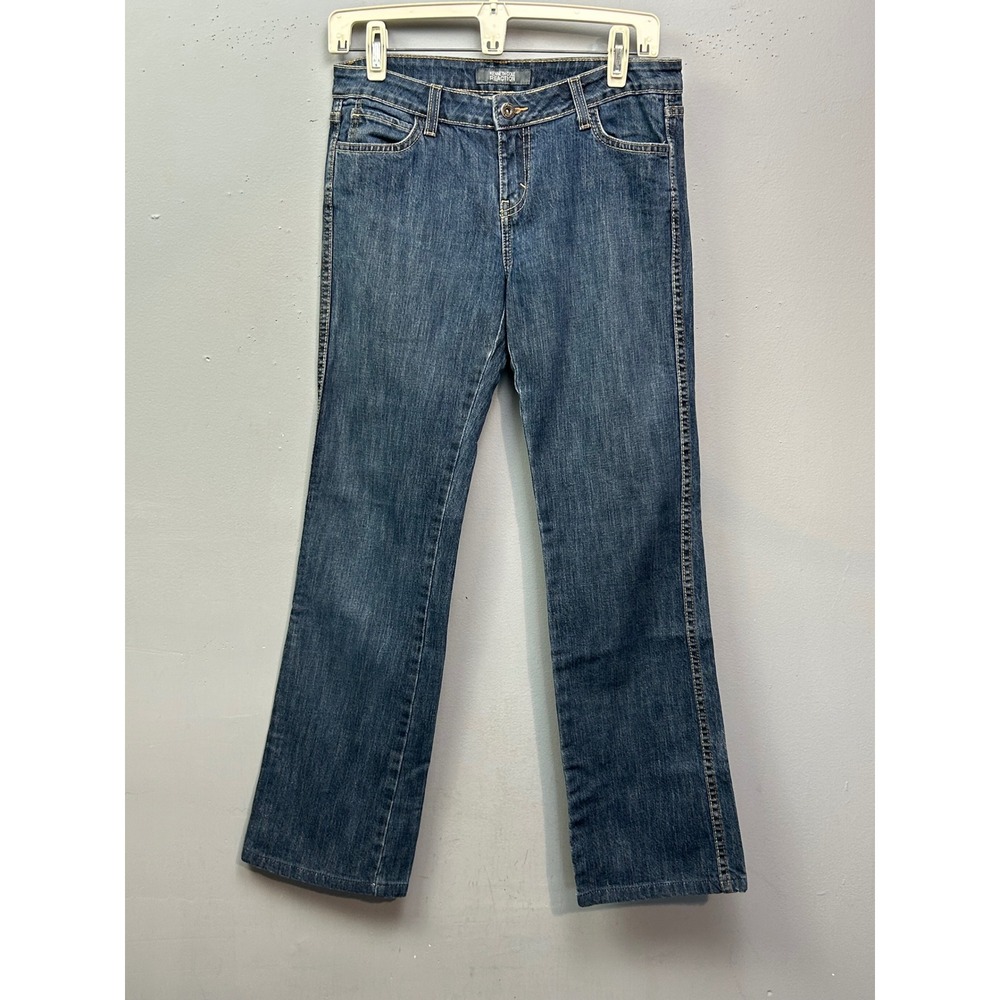 Kenneth Cole Reaction Womens Bootcut Jeans Medium Wash Size 8 Stretch Denim